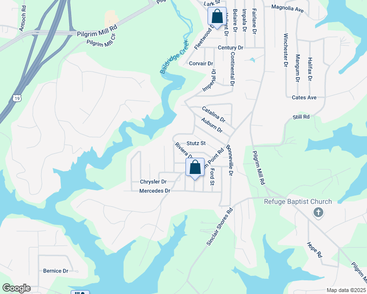 map of restaurants, bars, coffee shops, grocery stores, and more near 3830 Stutz Street in Cumming