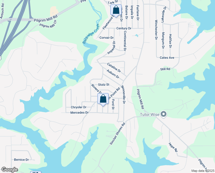 map of restaurants, bars, coffee shops, grocery stores, and more near 3940 Stutz Street in Cumming