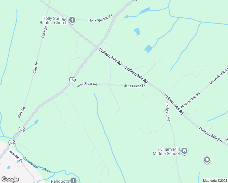 map of restaurants, bars, coffee shops, grocery stores, and more near Calhoun Falls Highway in Dewy Rose