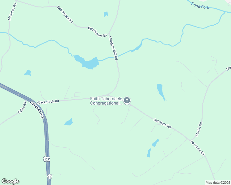 map of restaurants, bars, coffee shops, grocery stores, and more near 3911 Blackstock Road in Talmo