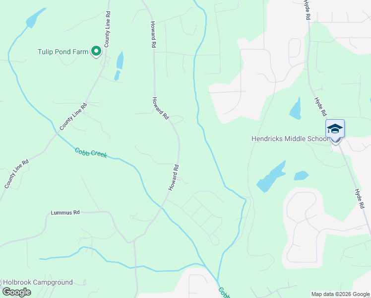 map of restaurants, bars, coffee shops, grocery stores, and more near 5190 Howard Road in Cumming
