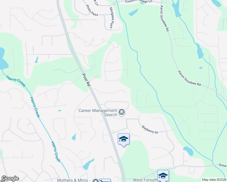 map of restaurants, bars, coffee shops, grocery stores, and more near 4455 Saint Andrews Crest Drive in Cumming