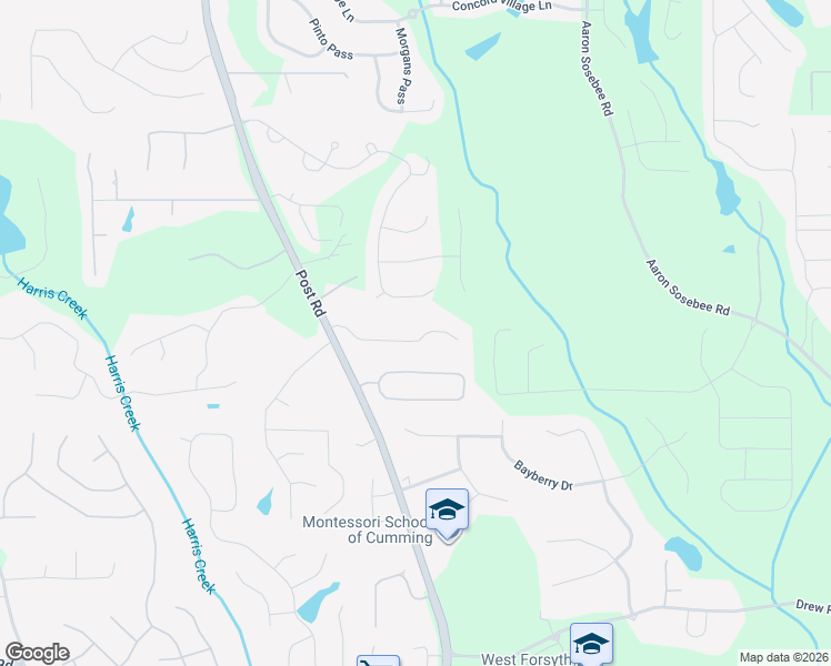 map of restaurants, bars, coffee shops, grocery stores, and more near 4465 Saint Andrews Crest Drive in Cumming