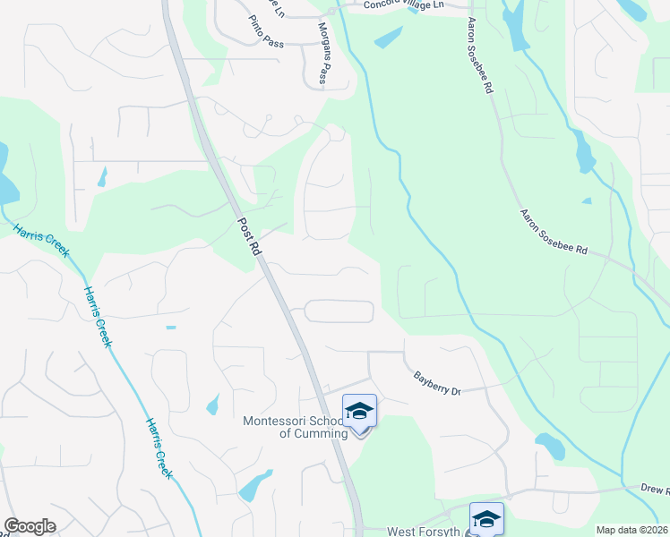 map of restaurants, bars, coffee shops, grocery stores, and more near 4465 Saint Andrews Crest Drive in Cumming