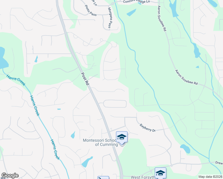 map of restaurants, bars, coffee shops, grocery stores, and more near 4455 Saint Andrews Crest Drive in Cumming