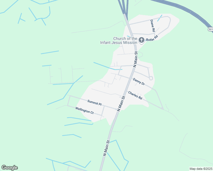 map of restaurants, bars, coffee shops, grocery stores, and more near 302 Robin Road in Marion
