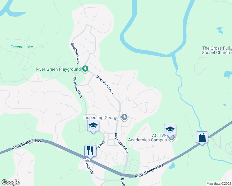 map of restaurants, bars, coffee shops, grocery stores, and more near 1005 Woodbury Road in Canton