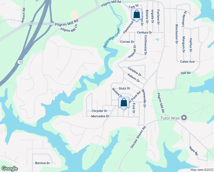 map of restaurants, bars, coffee shops, grocery stores, and more near 3720 Riviera Drive in Cumming