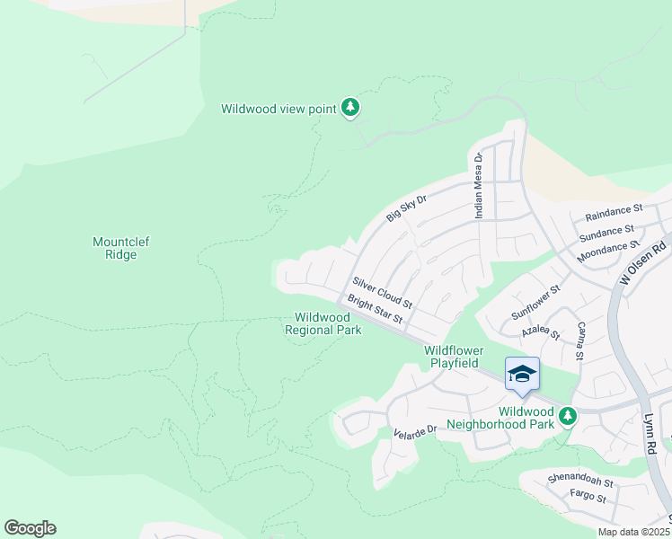 map of restaurants, bars, coffee shops, grocery stores, and more near 3038 Shadow Hill Circle in Thousand Oaks