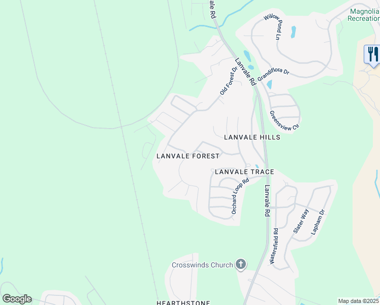 map of restaurants, bars, coffee shops, grocery stores, and more near 8538 Lanvale Forest Drive in Leland