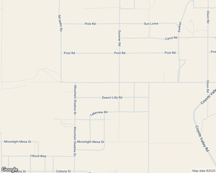 map of restaurants, bars, coffee shops, grocery stores, and more near 66411 Pole Line Road in Joshua Tree