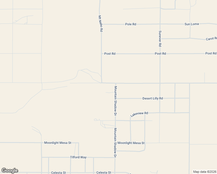 map of restaurants, bars, coffee shops, grocery stores, and more near 1718 Mountain Shadow Road in Joshua Tree