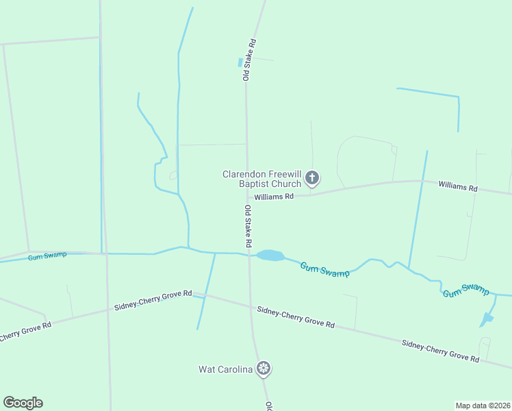 map of restaurants, bars, coffee shops, grocery stores, and more near 7152 Old Stake Road in Clarendon