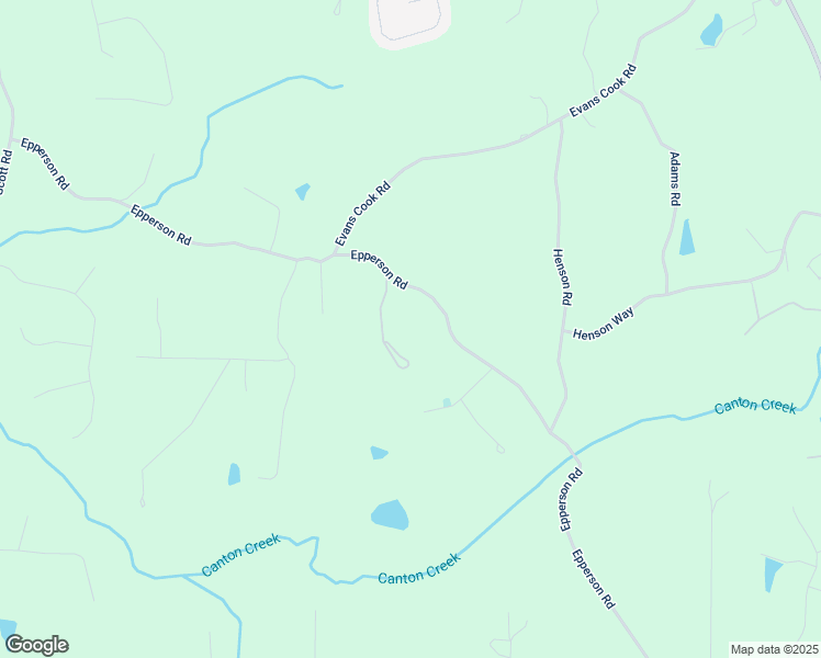 map of restaurants, bars, coffee shops, grocery stores, and more near 1825 Epperson Road in Canton