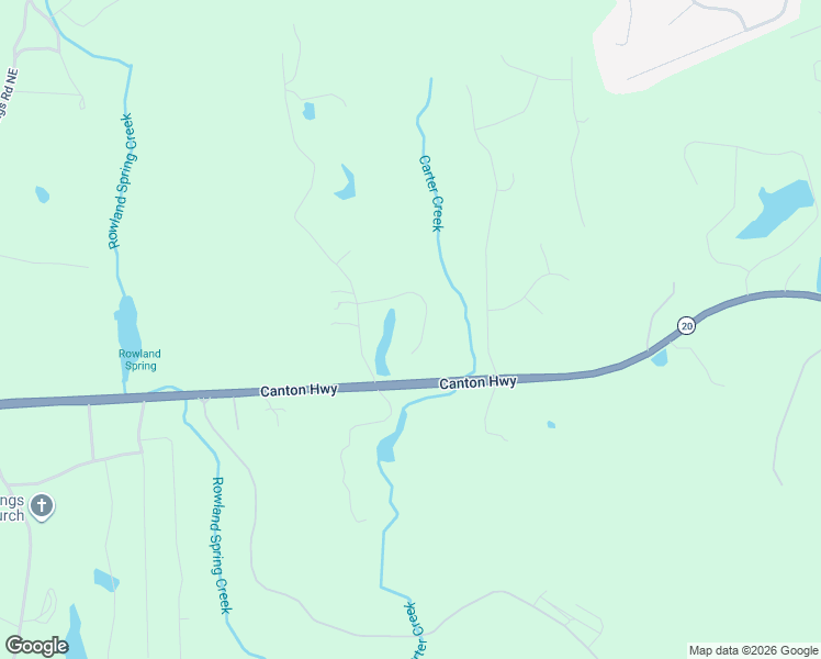 map of restaurants, bars, coffee shops, grocery stores, and more near 34 Eagles View Drive Northeast in Cartersville
