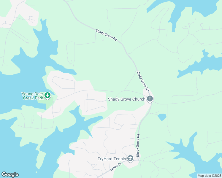 map of restaurants, bars, coffee shops, grocery stores, and more near 6970 Heard Road in Cumming