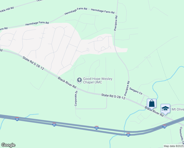 map of restaurants, bars, coffee shops, grocery stores, and more near 430 Black River Road in Camden