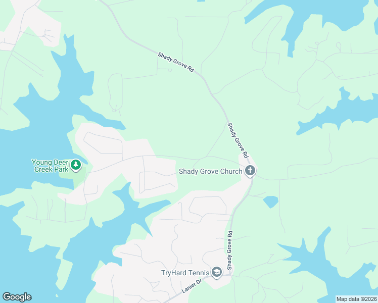 map of restaurants, bars, coffee shops, grocery stores, and more near 6970 Heard Road in Cumming