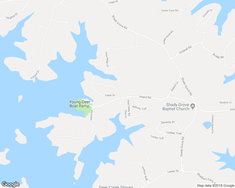 map of restaurants, bars, coffee shops, grocery stores, and more near 7310 Fields Drive in Cumming