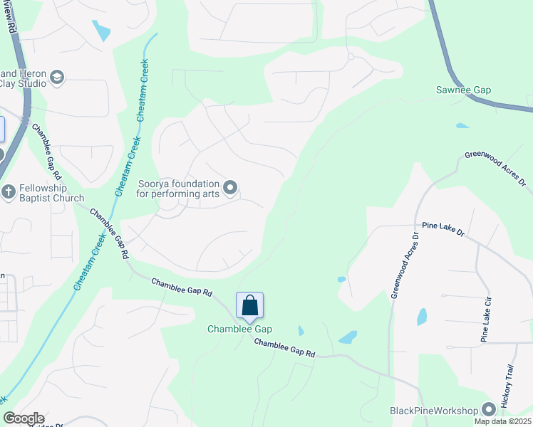 map of restaurants, bars, coffee shops, grocery stores, and more near 2890 Canter Meadow Drive in Cumming