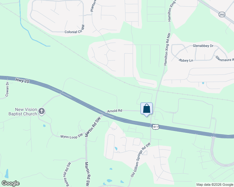 map of restaurants, bars, coffee shops, grocery stores, and more near 47 Criss Black Road Northwest in Cartersville