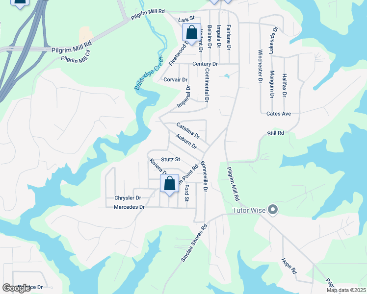 map of restaurants, bars, coffee shops, grocery stores, and more near 3575 Bonneville Drive in Cumming