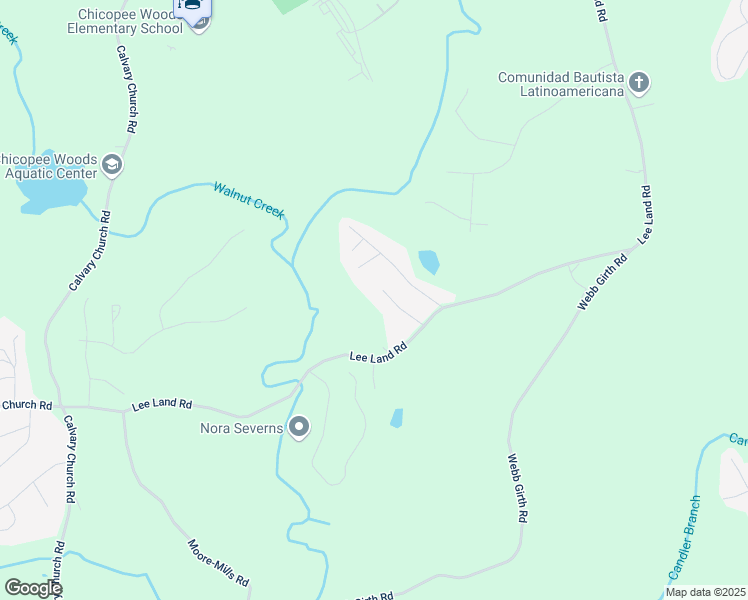 map of restaurants, bars, coffee shops, grocery stores, and more near 2631 Commander Drive in Gainesville