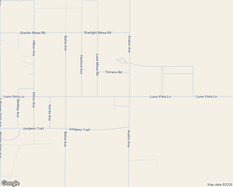 map of restaurants, bars, coffee shops, grocery stores, and more near 1676 Avalon Avenue in Yucca Valley