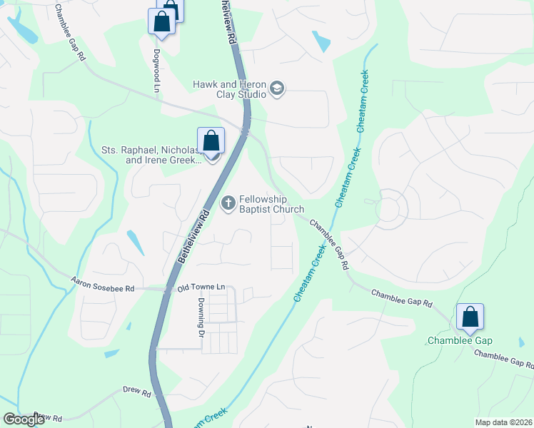 map of restaurants, bars, coffee shops, grocery stores, and more near 2470 Laurel Gate Lane in Cumming