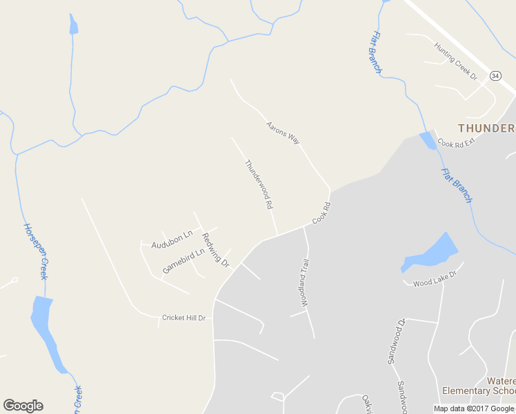 map of restaurants, bars, coffee shops, grocery stores, and more near 1704 Thunderwood Road in Lugoff