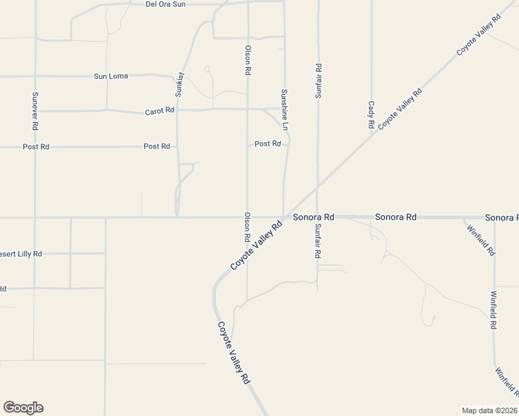 map of restaurants, bars, coffee shops, grocery stores, and more near 64720 Sonora Road in Joshua Tree