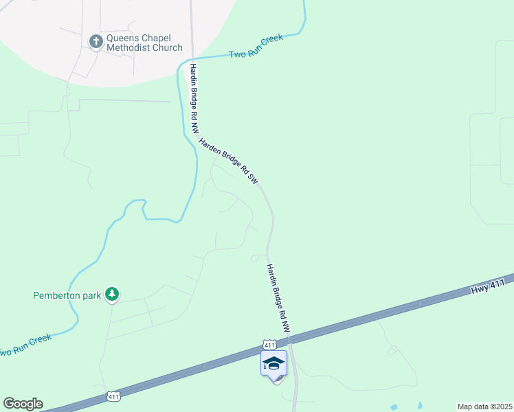 map of restaurants, bars, coffee shops, grocery stores, and more near 100-198 Harden Bridge Road Southwest in Kingston