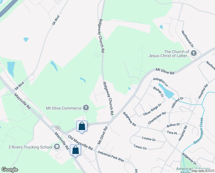 map of restaurants, bars, coffee shops, grocery stores, and more near 282 Ridgeway Church Road in Commerce