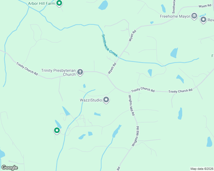 map of restaurants, bars, coffee shops, grocery stores, and more near 250 Trinity Lane in Canton