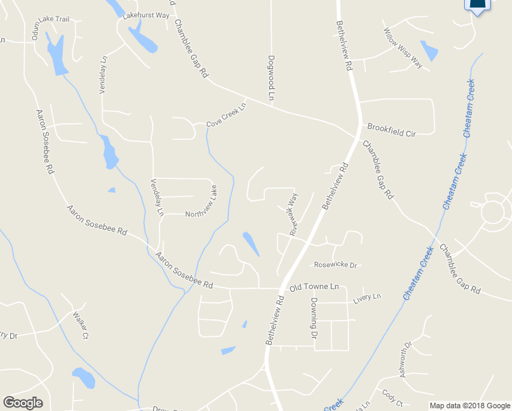 map of restaurants, bars, coffee shops, grocery stores, and more near 3695 Valleyway Road in Cumming