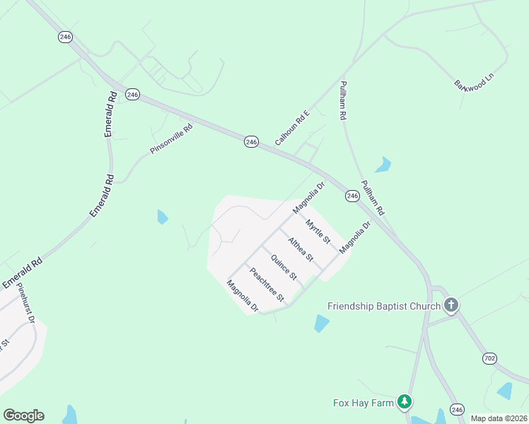 map of restaurants, bars, coffee shops, grocery stores, and more near 304 Magnolia Drive in Greenwood