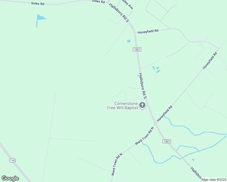 map of restaurants, bars, coffee shops, grocery stores, and more near 8320 Hallsboro Road South in Whiteville