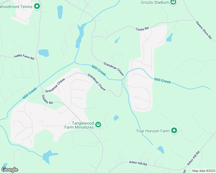 map of restaurants, bars, coffee shops, grocery stores, and more near 139 Grandmar Chase in Canton