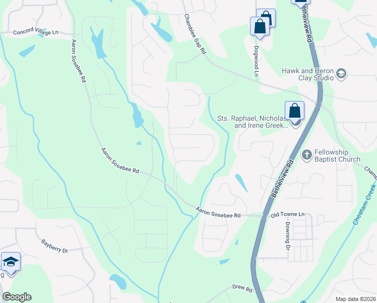 map of restaurants, bars, coffee shops, grocery stores, and more near 5250 Rustic Court in Cumming