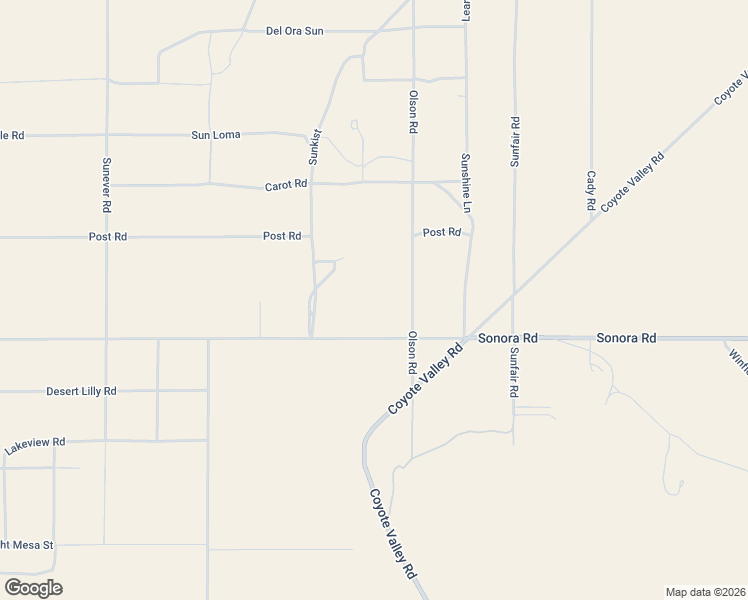 map of restaurants, bars, coffee shops, grocery stores, and more near 64625 Sonora Road in Joshua Tree