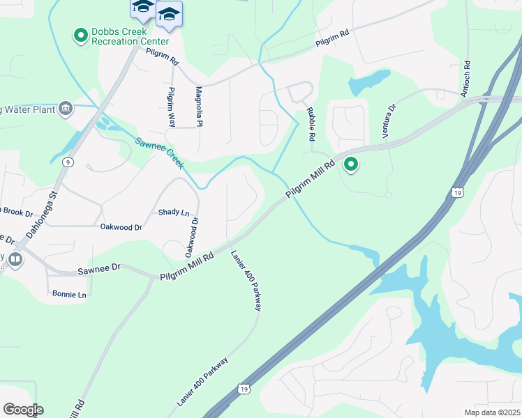 map of restaurants, bars, coffee shops, grocery stores, and more near 965 Stefan Walk in Cumming