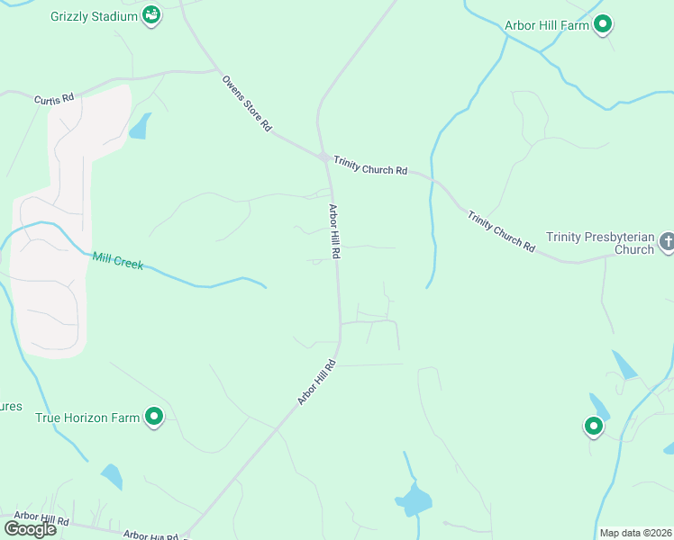 map of restaurants, bars, coffee shops, grocery stores, and more near 3855 Arbor Hill Road in Canton