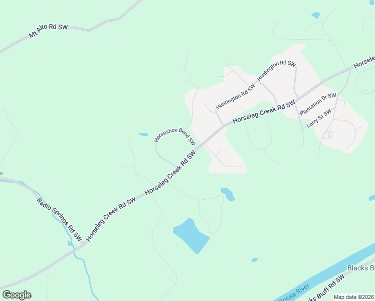 map of restaurants, bars, coffee shops, grocery stores, and more near 1 Horseleg Creek Road Southwest in Rome