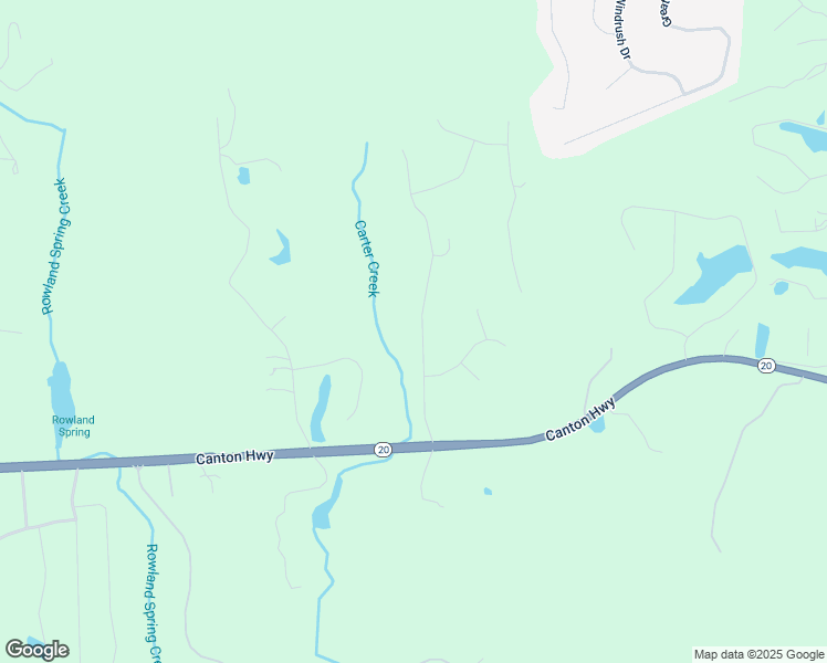 map of restaurants, bars, coffee shops, grocery stores, and more near 29 Roberson Drive in Cartersville