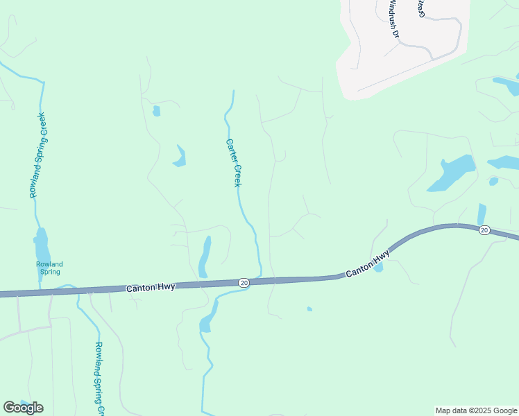 map of restaurants, bars, coffee shops, grocery stores, and more near 29 Roberson Drive in Cartersville