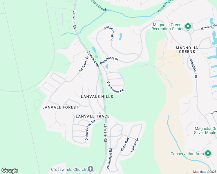 map of restaurants, bars, coffee shops, grocery stores, and more near 1155 Greensview Circle in Leland