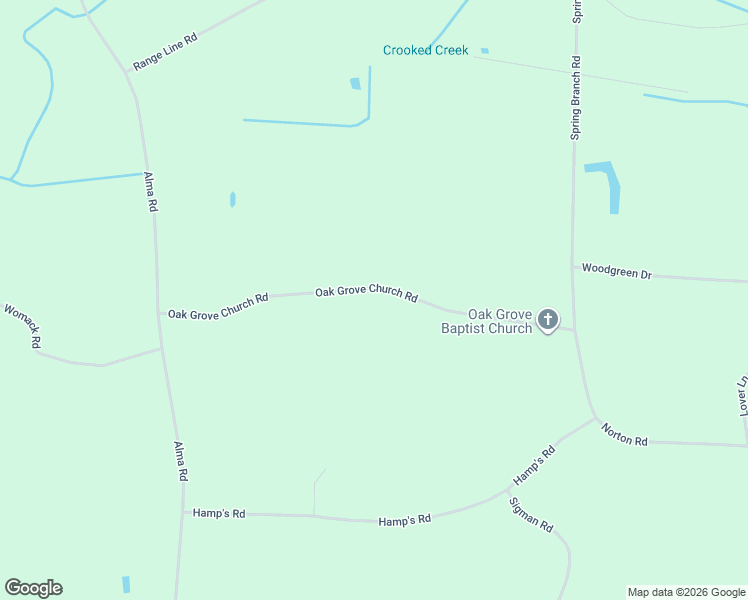 map of restaurants, bars, coffee shops, grocery stores, and more near 5540 Oak Grove Church Road in Nichols