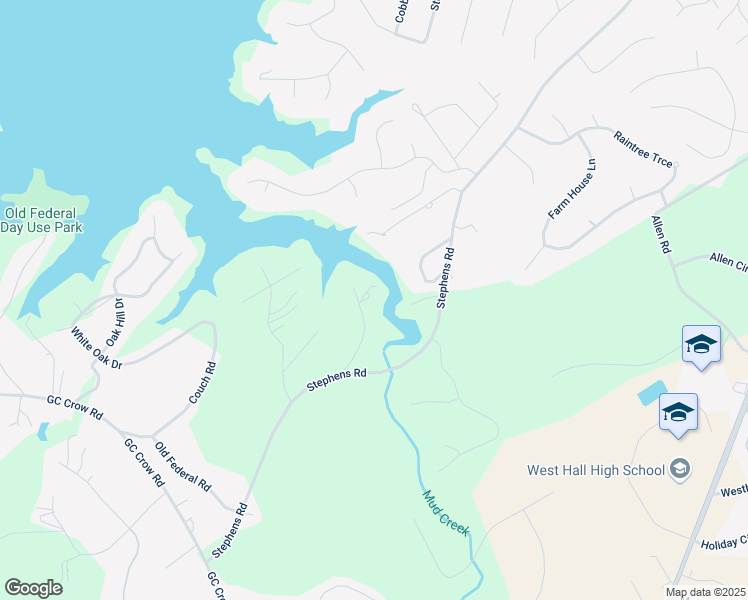 map of restaurants, bars, coffee shops, grocery stores, and more near 5046 Mckinzey Lane in Flowery Branch
