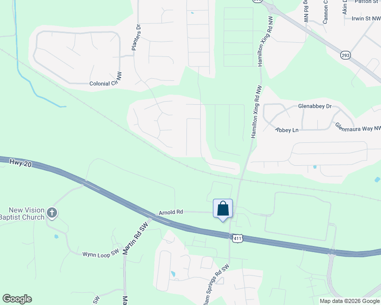 map of restaurants, bars, coffee shops, grocery stores, and more near 13 Berkshire Drive in Cartersville