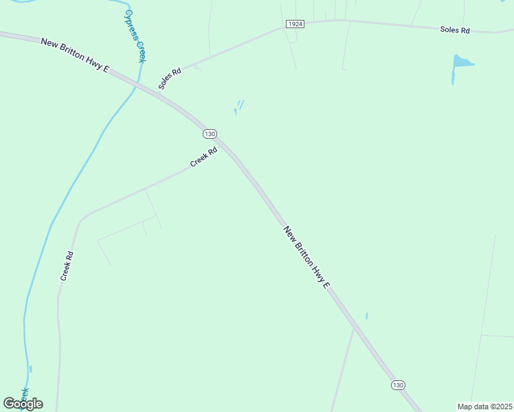 map of restaurants, bars, coffee shops, grocery stores, and more near 7160 New Britton Highway East in Whiteville